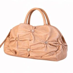 Falorni Italia Le Borse Pleated Leather Bag